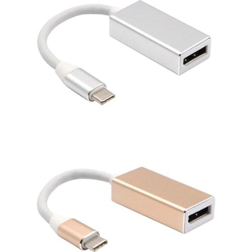 USB 3.1 Type C To 4K Mini DP DisplayPort Female Adapter Cable For Macbook 1Pc