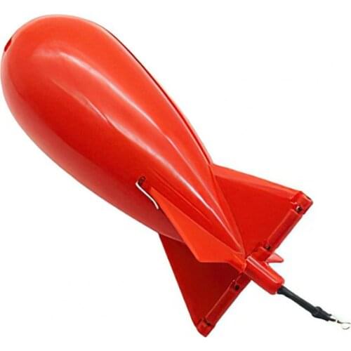 Bait Cage Wear-resistant Large Rockets Shape Fishing Feeder Lightweight Floating Bait Container Easy to Use for Carp