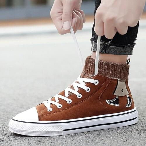 Korean slip para leisure canvas cuero leather top fashion 2020 lona mens zapatos sports sport sale mens man sapato casuales de