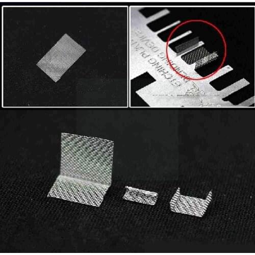 Hobby Etching Sheet Copper Tube Bending Molding Folding Type Pressure Chip Etched Ruler The Auxiliary Tool Model Hand Proce N0O1