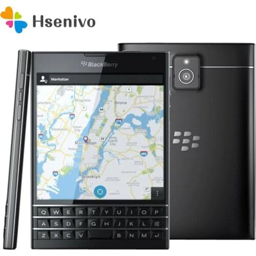 Original Unlocked Blackberry passport Q30 Quad Core LTE 3GB RAM 32GB ROM 13.0MP BlackBerry OS Cell Phone Free Shipping