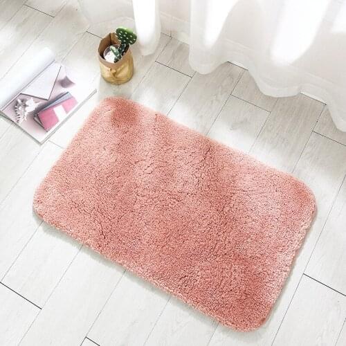 High plush padded floor mat carpet Simple kitchen bathroom door mat, bathroom non-slip mat, absorbent foot mat