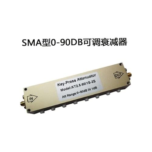 N/SMA Type RF Adjustable Attenuator /Signal Key-press Adjustable 0-30dB 60dB 90dB Button Adjustable Attenuator