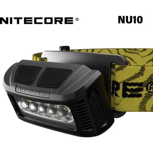 Nitecore NU10 160 Lumens Headlamp USB Rechargeable Dual Work Models with Wide Range Illumination