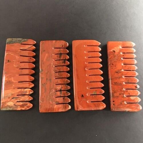 Natural crystal comb wide tooth hair health massage comb as a gift