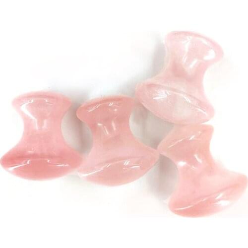 Natural Rose Quartz Jade Stone Massager Facial Roller Beauty Mushroom Shape Massage Eye Neck Care Slimming Tools Health Beauty