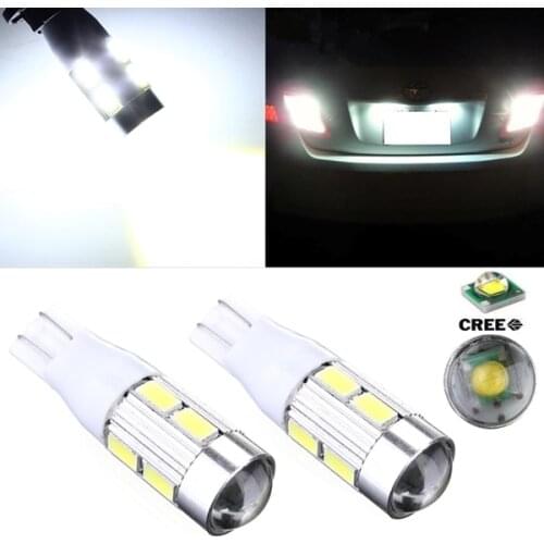 2Pcs Big Promotion T12 W16W 921 5630 SMD 8 Led High Power White Projector Len Car Auto Tail Brake Parking Lights Lamp Bulb