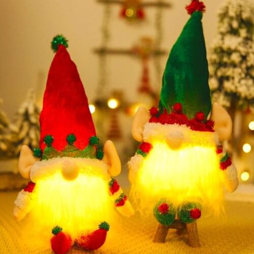 Christmas Glowing Doll Merry Christmas Decorations For Home 2021 Cristmas Ornament Xmas Navidad Natal Gifts New Year 2022