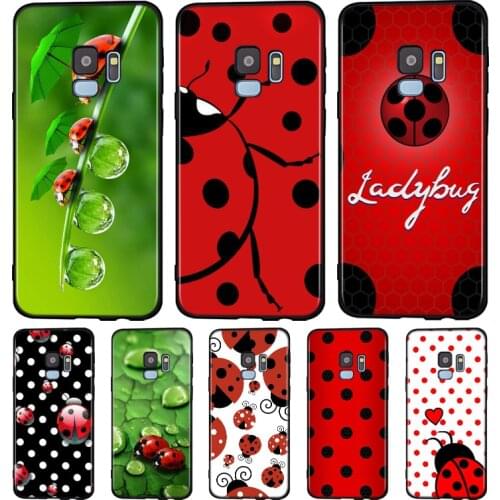 Seven-Star Ladybug Silicone Case For Samsung Galaxy A9 A8 A7 A6 A6S A8S Plus A5 A3 Star 2018 2017 2016 Phone Case