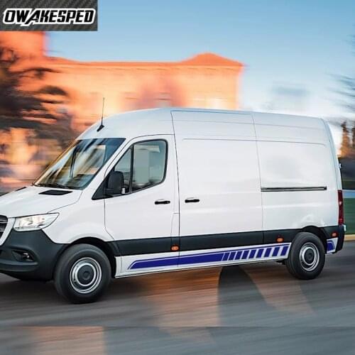 Car Door Sport Stripes For Mercedes Benz Sprinter Auto Body Side Skirt Sticker Exterior Accessories Auto Body Vinyl Decals
