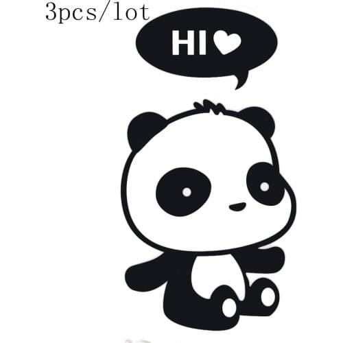 Wall sticker DIY poster Panda Stickers wall stickers funny wall stickers for kids rooms home decor wall decals 3 choice 3pcs