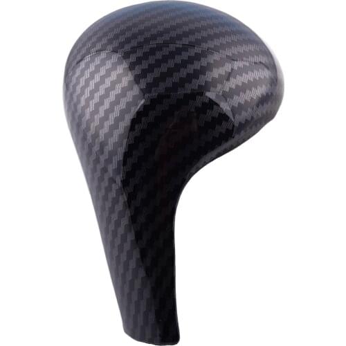 Carbon Fiber Texture Gear Shift Knob Head Cover fit for Audi A4 A5 A6L Q5 Q7 Accessories