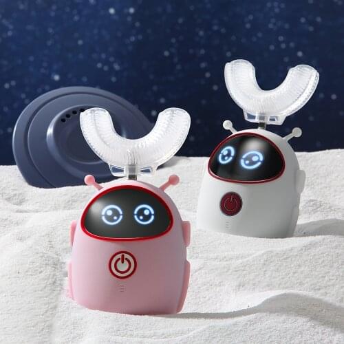 3-12Years Old Children Electric Toothbrush For Kids Smart 360 Degrees U Silicon USB Automatic Ultrasonic Teeth Tooth Brush Cart