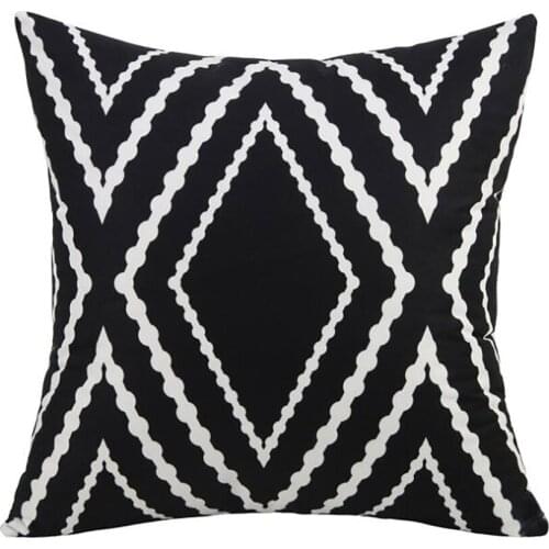 Waterproof Decorative Pillow Cases Pillowslip Machine Washable Light Set Of 2 White 45*45cm 20X20 Inch Double-sided Printing