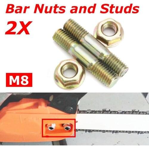 4pcs Bar Nuts & Bar Studs/Bolts For Baumr-Ag SX62 62cc Chainsaw Chain Saw For Komatsu 4500 5200 5800