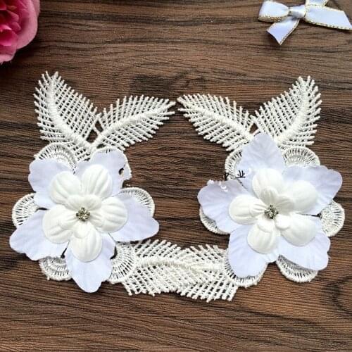 5pairs/lot wedding veil DIY accessories bead water soluble lace flower petals flower lace