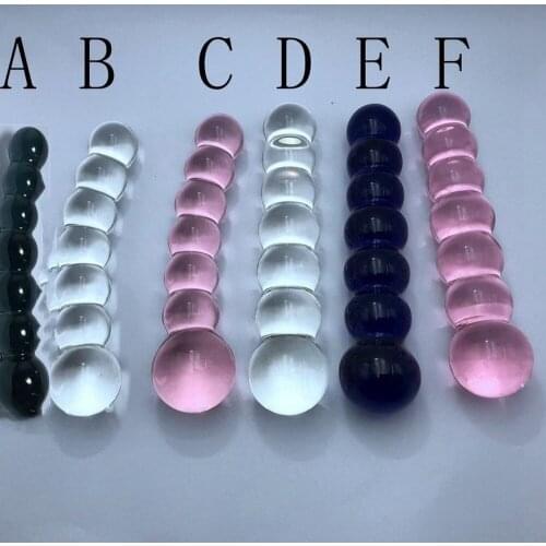 30mm Anal Bead Butt Plug Big Ball Large Crystal Dildo Pyrex Glass Fake Penis Gay Masturbate G Spot Stimulator Woman Anus Dilator