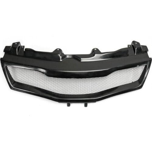 Car Accessories Fiberglass Front Grill FRP Fiber Glass Bumper Grille Drift Mesh Grills Fit For Honda 2007-2011 Civic FN2 Type R
