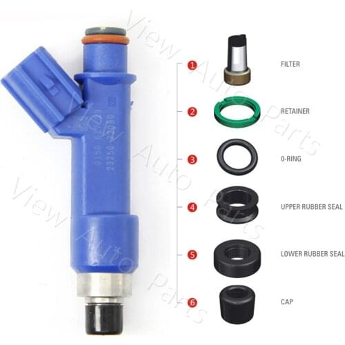 Free Shipping 200 sets For OEM23250-22080 04-08 Toyota Corolla & Matrix 1.8L Fuel Injector Repair & Service Kits VD-RK-0207