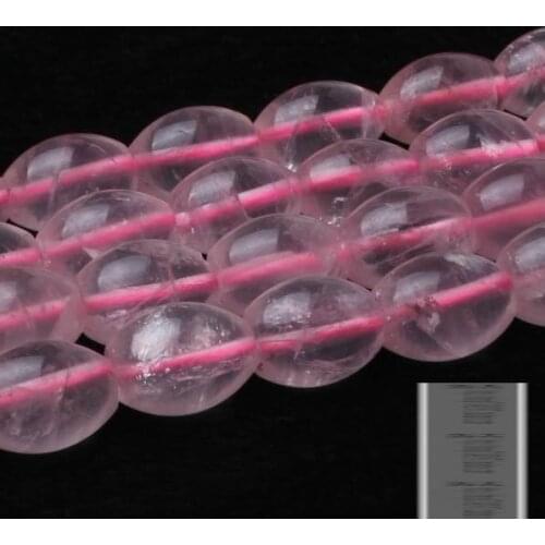 Natural Rose Quartz Crystal DIY beaded beads loose beads wholesale semi 10X8MM