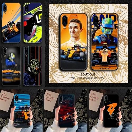 Racing Lando Norris Phone case For Huawei Honor 6 7 8 9 10 10i 20 A C X Lite Pro Play black luxury bumper tpu Etui soft prime