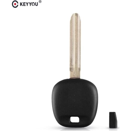 KEYYOU Transponder Chip Blank Ignition Key Case Shell For Toyota Avalon Camry Corolla Matrix Tacoma Remote Key With G 4D67 Chip