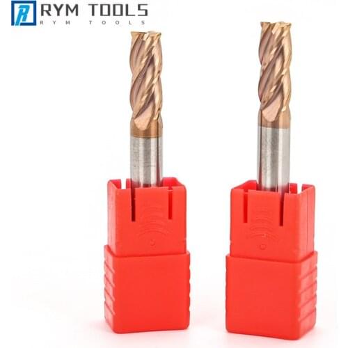HRC55 Carbide Corner Radius End Mill 4Flutes R0.5 R1 Round End Milling Cutter Cnc Steel Metal Surface Milling Cutter Tools
