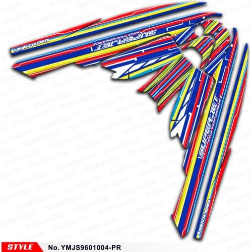 Aftermarket Personalized Stickers for Watercraft PWC Super Jet Ski SJ 700 2002 2003 2004 2005 to 2015, Style No.YMJS9601004-PR