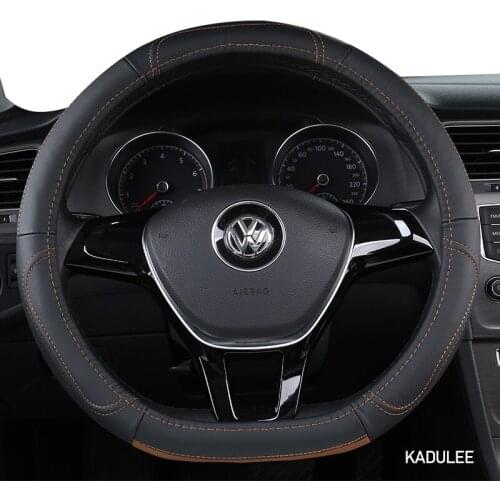 KADULEE Microfiber Leather Car Steering Wheel Cover For Perodua Myvi Alza Axia Viva Kelisa Bezza Kancil Aruz Rusa