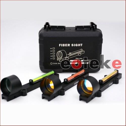 Red Fiber Green Fiber 1x28 Red Dot Sight Hunting Scope Fit Shotguns Rib Rail Hunting Shooting Free OEM