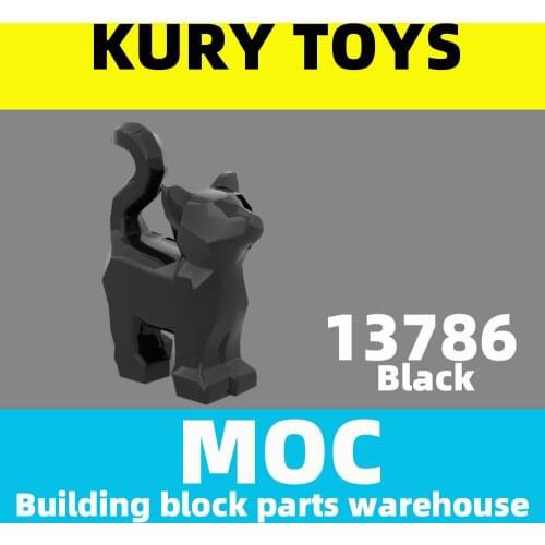 Kury Toys DIY MOC For 13786 100pcs Building block parts For Cat, standing, without printing