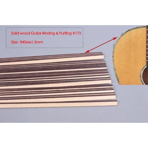 25pcs Guitar Strip guitar Purfling Binding Guitar Parts Wood Inlay 840x6x1.5mm 173
