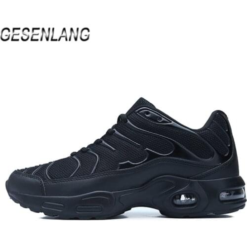 Mens Big Size Walking Shoes Shockproof Air Cushion Breathable Comfortable Male Sneakers Wearable Anti-Slip Casual Sports Shoes