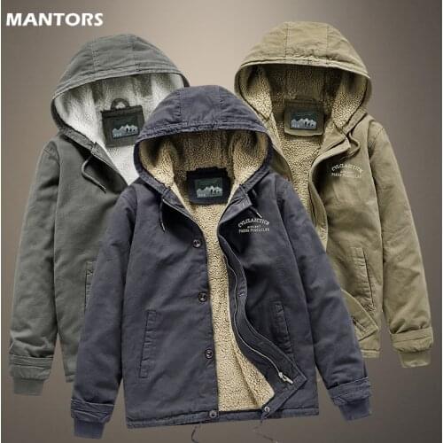 2021 Mens Winter Jacket Parkas Coat Cotton Hooded Jacket Men Thicken Warm Casual Outerwear Fleece Overcoat Clothes Male New 4XL