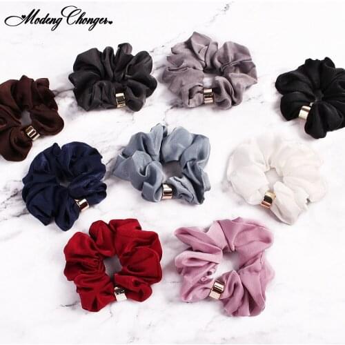 New Fashion For Women Girls Hair Scrunchies Elasticity Hair Ring Ponytail Hairband Hair Ropes Alloy Hair Ties Hair Accessories