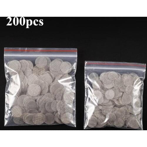 200pcs/Lot 16/20mm Stainless Steel Combustion-Supporting Network Screen Mesh Fire Pipe Filters Special Tool Smoking Tobacco Net