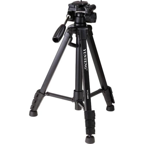 YUNTENG VCT-668 Pro Tripod with Damping Head Fluid Pan for SLR/DSLR Canon Nikon +Carrying Bag