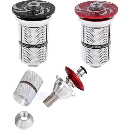 Bike Headset Expansion Screws Headset Top Cap Stem Cap Hanging Core Black/Red