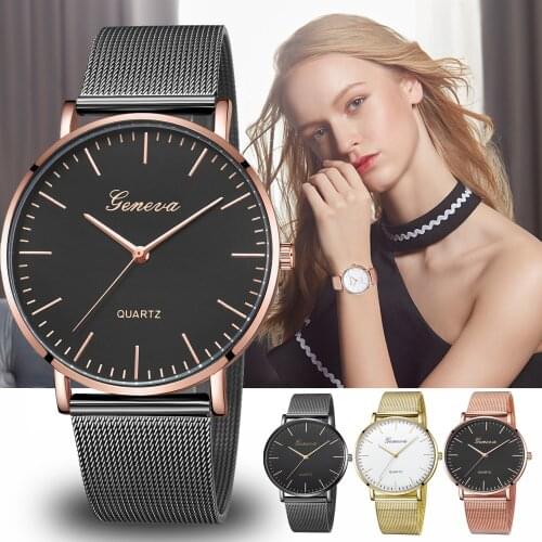 Women Watch Rose Gold Montre Femme 2020 Womens Mesh Belt ultra-thin Fashion relojes para mujer Luxury Wrist Watches reloj mujer