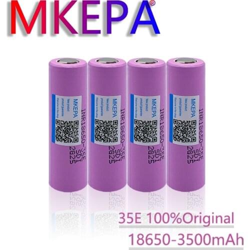 1-20 new 35e original power 18650 lithium battery 3500mah 3.7V 25A high power inr18650 electric tool
