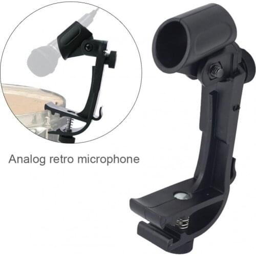 1 / 3 / 5pcs Adjustable Clip on Drum Rim Shockproof Mount Microphone Mic Clamp Stand Holder Drum Kit Recording Bracket