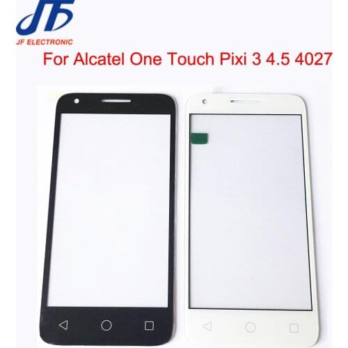 10pcs/lot For Alcatel One Touch Pixi 3 4.5 4027D 4027X 4027 A5017 replacement parts Front Outer Glass Lens Repair Touch Screen