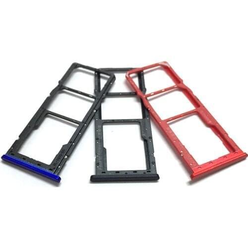 10PCS Sim Tray Holder For OPPO A1K Realme C2 SIM Card Tray Slot Holder Adapter Socket Repair Parts