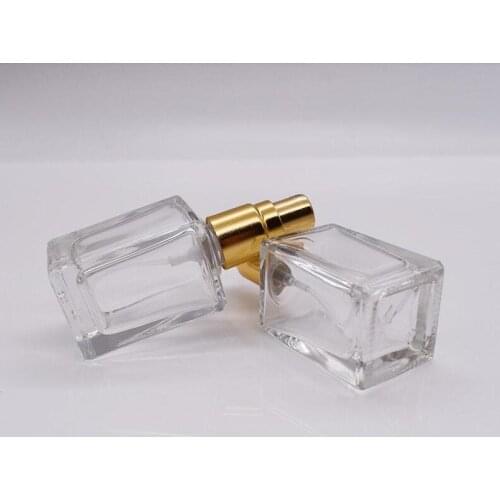 100pcs 10ML Perfume Atomizer Square Glass Fragrance Parfum Bottle Empty Vial Cosmetic Refillable Perfume Bottle Fast Shipping#36