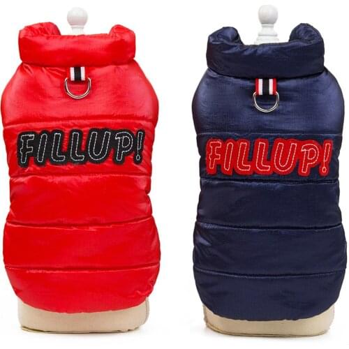 17 Colors Winter Pet Dog Jacket Coat Thickening Warm Puppy Dog Clothes With Leader Hole