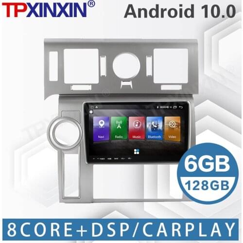 6+128G For Hummer H2 2005 2006 2007 2008 2009 Android Car Radio Stereo Tape Recorder Multimedia Player Carplay GPS Navigation