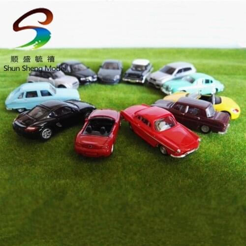 C2016 10PCS Model Cars Alloy 1:75 TT HO Scale for Building Railway Train Scenery NEW