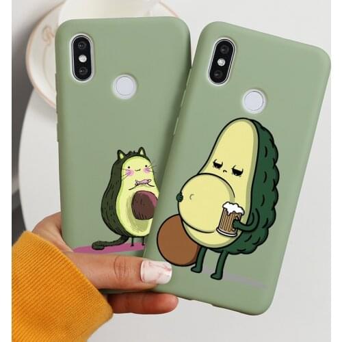 Cute Avocado TPU Case For Xiaomi Redmi Note 8 Pro 7 5 6 8T 7A 8A K20 K30 Mi 9 SE Pro A3 A1 A2 8 Lite 9T F1 CC9 CC9e Play Cover