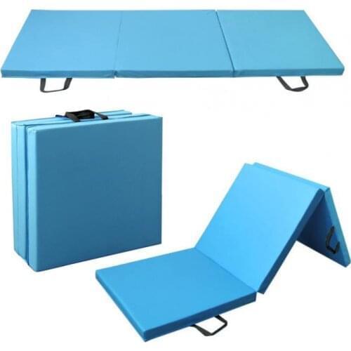 180x60x5 CmTPE Yoga Mat Mat Three-layer Folding Non Slip Carpet Mat For Beginner Environmental Fitness Gymnastics Mats HWC