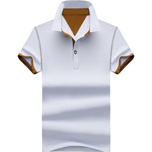 Patchwork Color Summer Polo Shirt Men Casual Short Sleeve Turn Down Collar Polo Tee Shirt Large Size M-4XL Men Clothing Polo Top